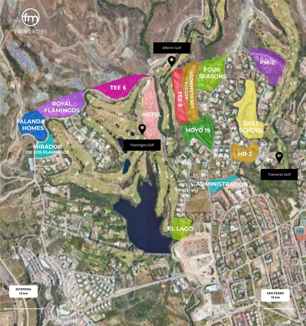 Mapa Los Flamingos 
